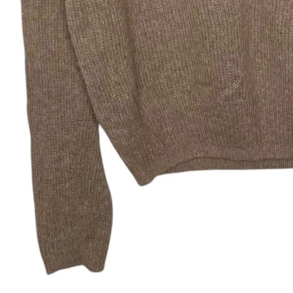 Free People Brown Alpaca Wool Blend V-Neck Sweater - Picture 11 of 11